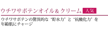 ウチワサボテンオイル&クリーム