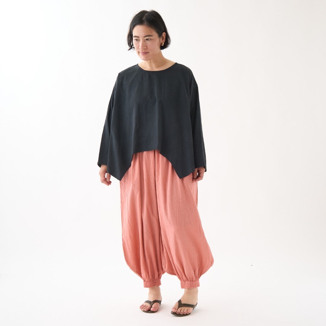 GAIAネットヂェン先生の日常着 バルーンパンツ 太【薄地】 生成 S(S