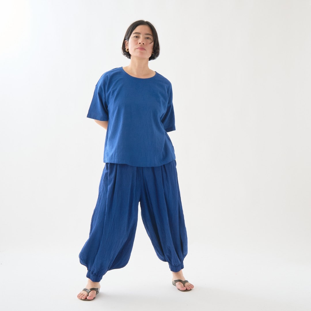 GAIAネットヂェン先生の日常着 バルーンパンツ 太【薄地】 生成 S(S