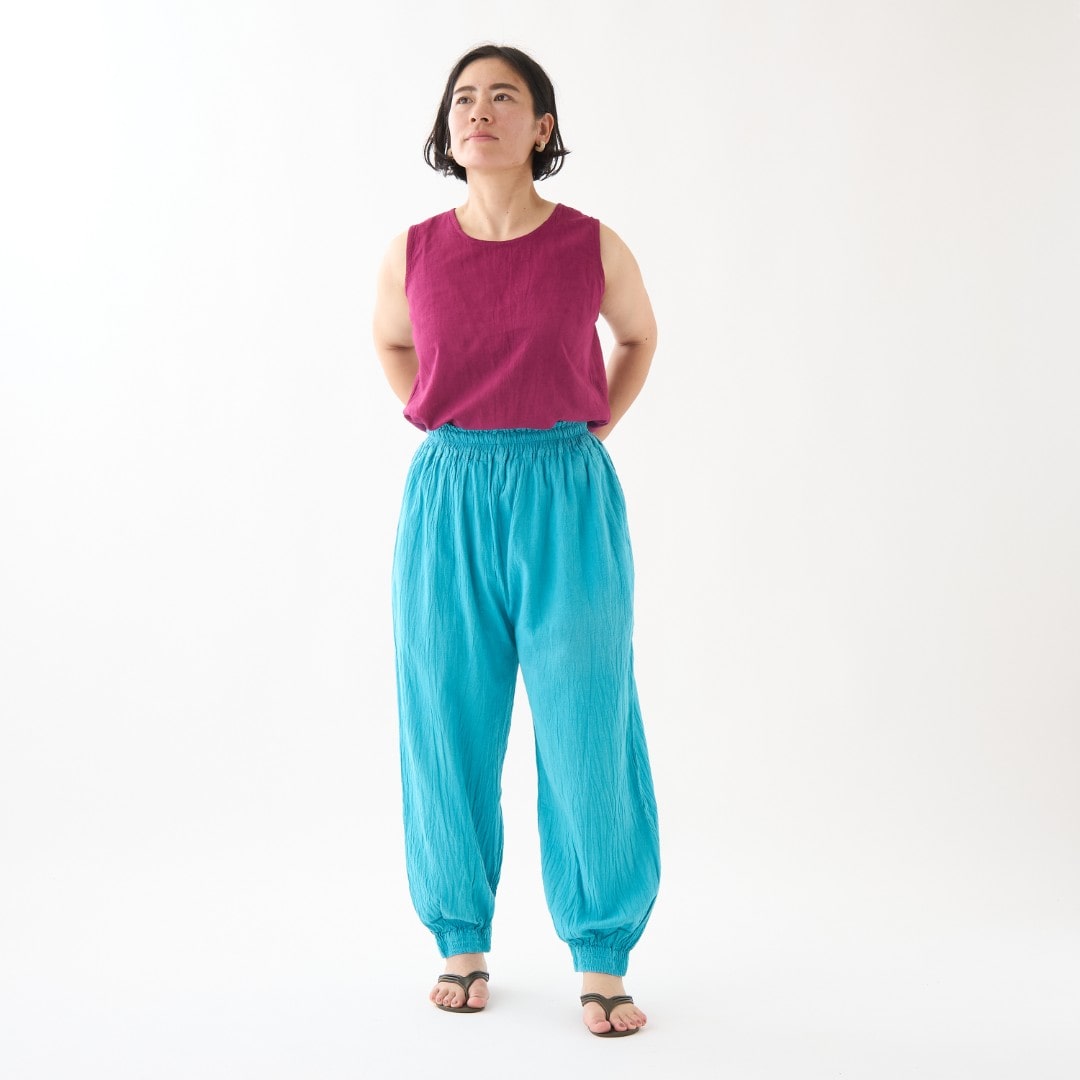 GAIAネット（ガイアネット）ヂェン先生の日常着 タンクトップ M 紺(M