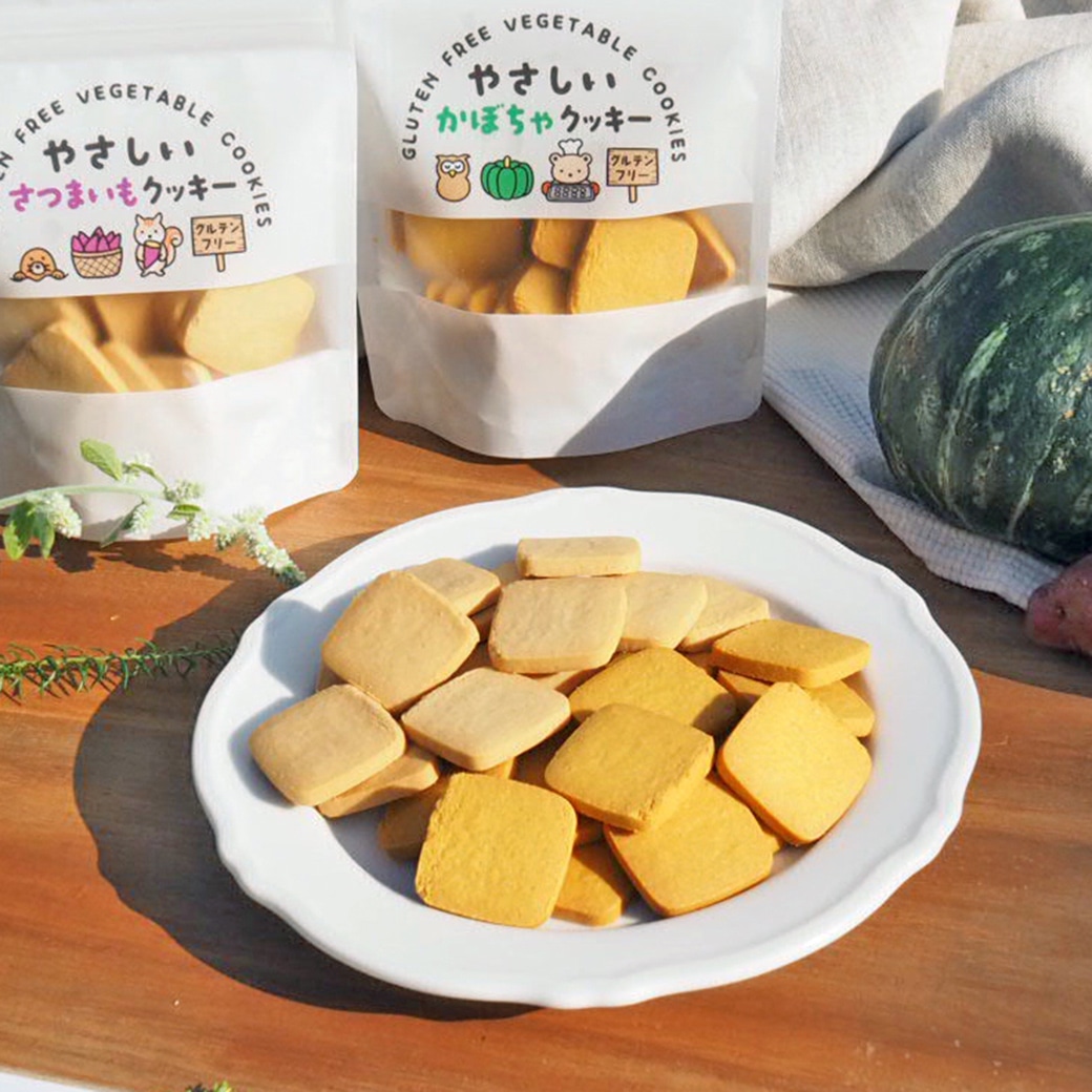 GAIAネット[※]げんきタウン やさしいかぼちゃ クッキー 50g: 菓子