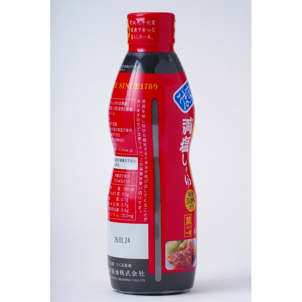 GAIAネット[※]創健社 金笛 減塩醤油 デラミボトル 450ml