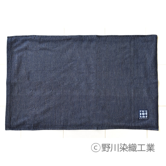 GAIAネット野川染織 藍染めピローケース 夢安那（ゆめあんな） 約45