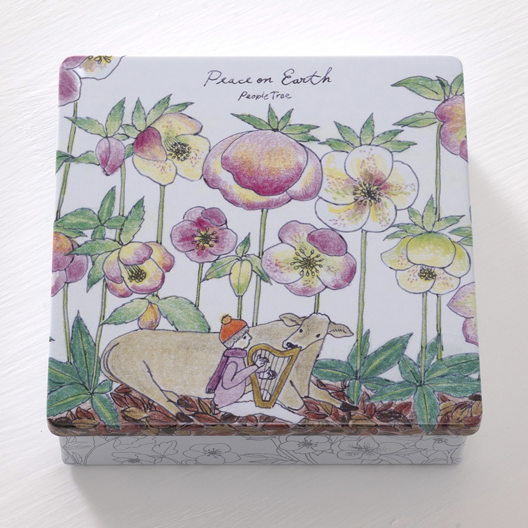 GAIAネット[※]PeopleTree オーガニック チョコレート イラスト缶ウシ