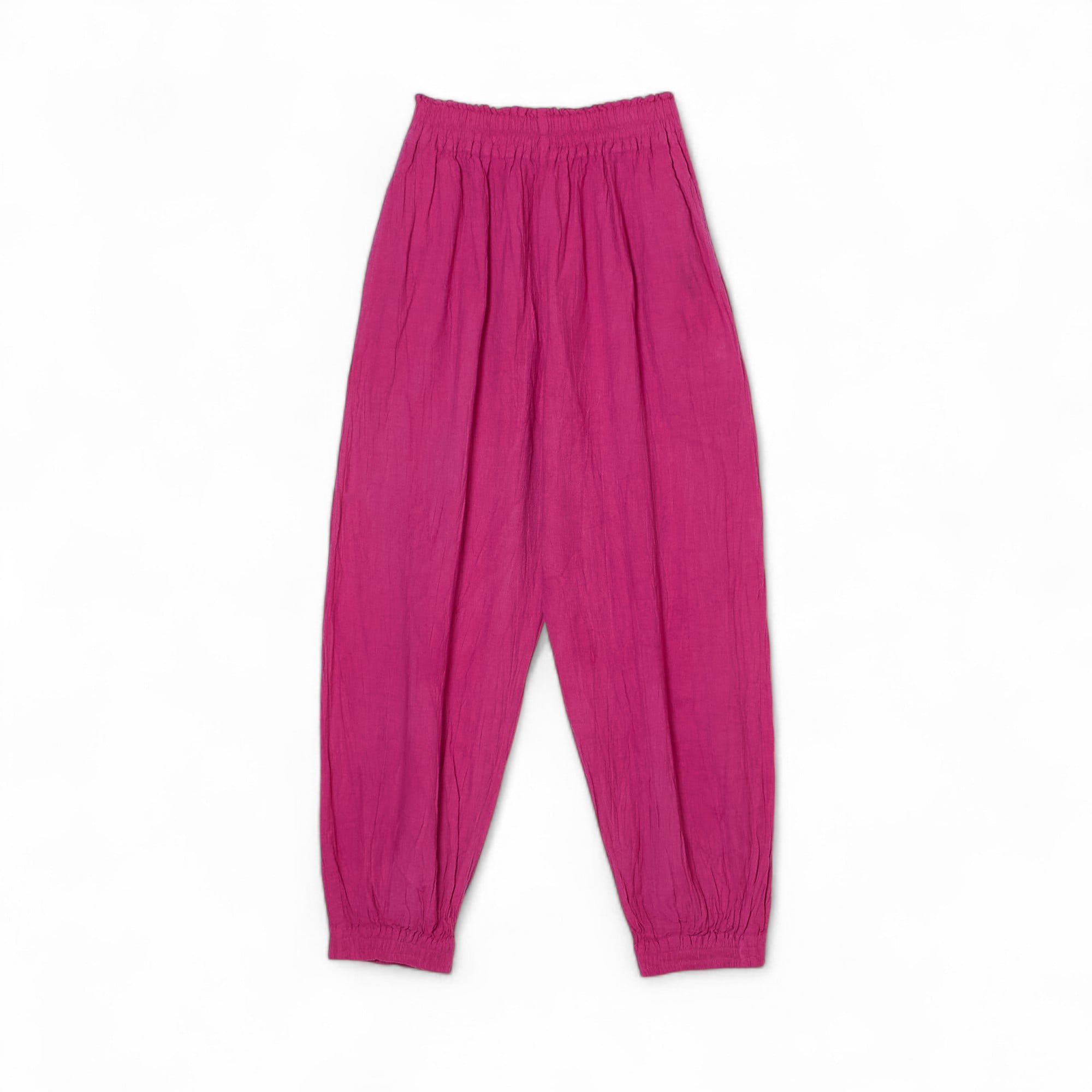 ヂェン先生の日常着　バルーンパンツ スリム M 濃ピンク くらすこと別注〉ヂェン先生の日常着 バルーンパンツ スリム ｜くらす