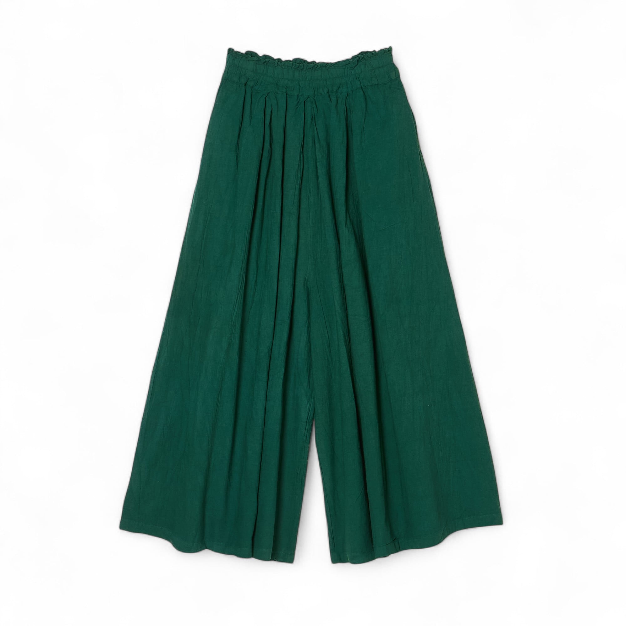 ヂェン先生の日常着◇緑M 太バルーンパンツレギュラー薄衣 ヂェン先生の