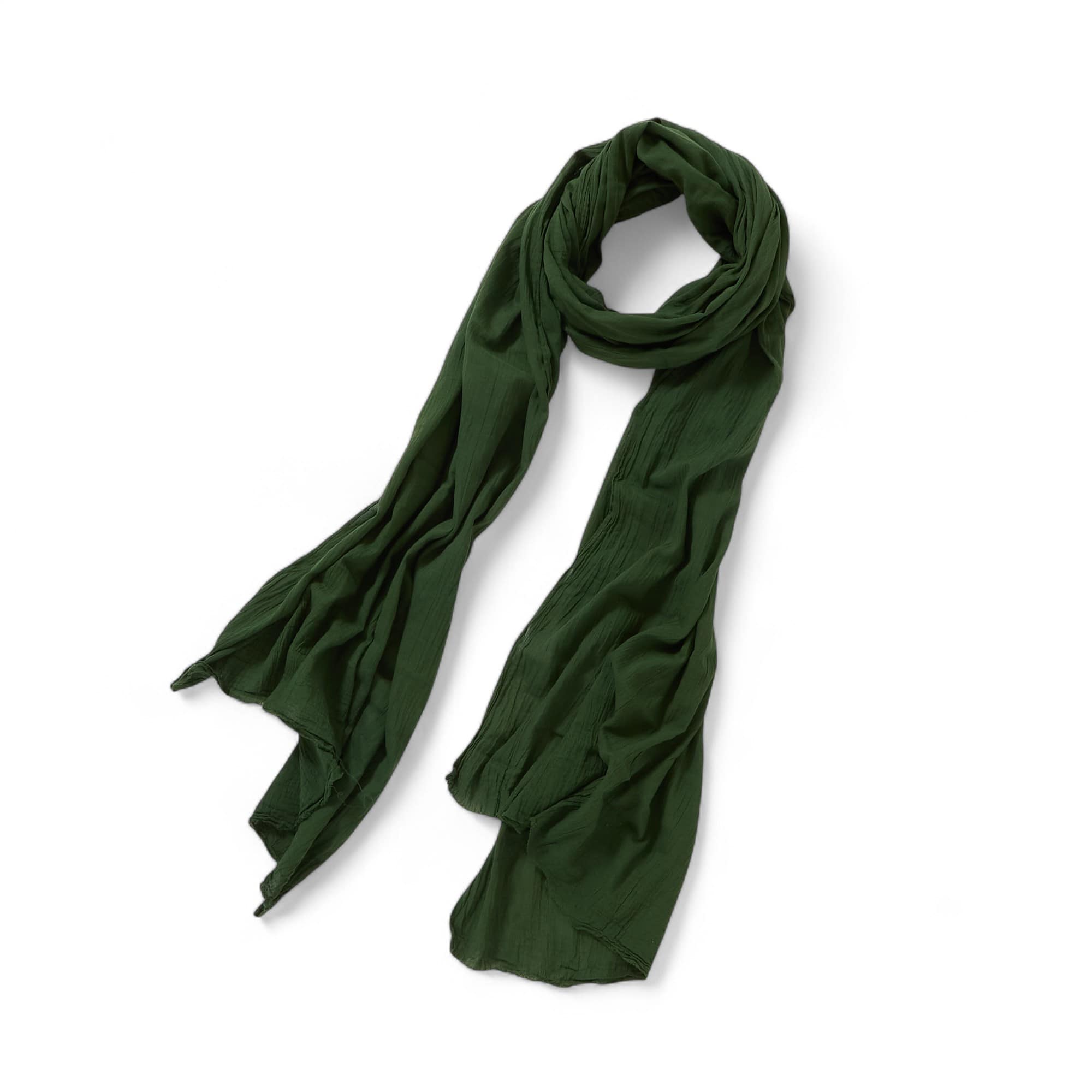 GAIAネットヂェン先生の日常着 ストール 太/ 深緑(フリー 深緑