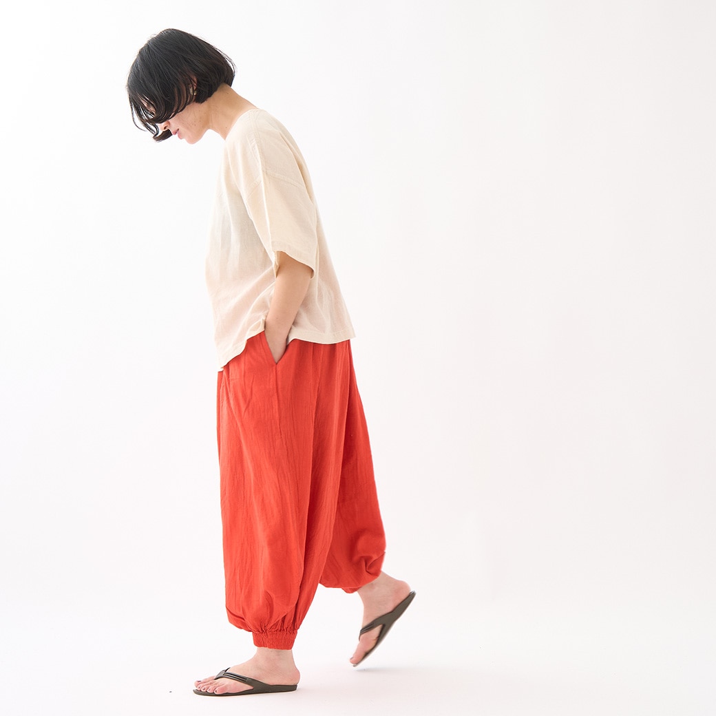 ヂェン先生の日常着　半袖　ショート　生成 GAIAネットヂェン先生の日常着 半袖ショート 生成 F(フリー 生成