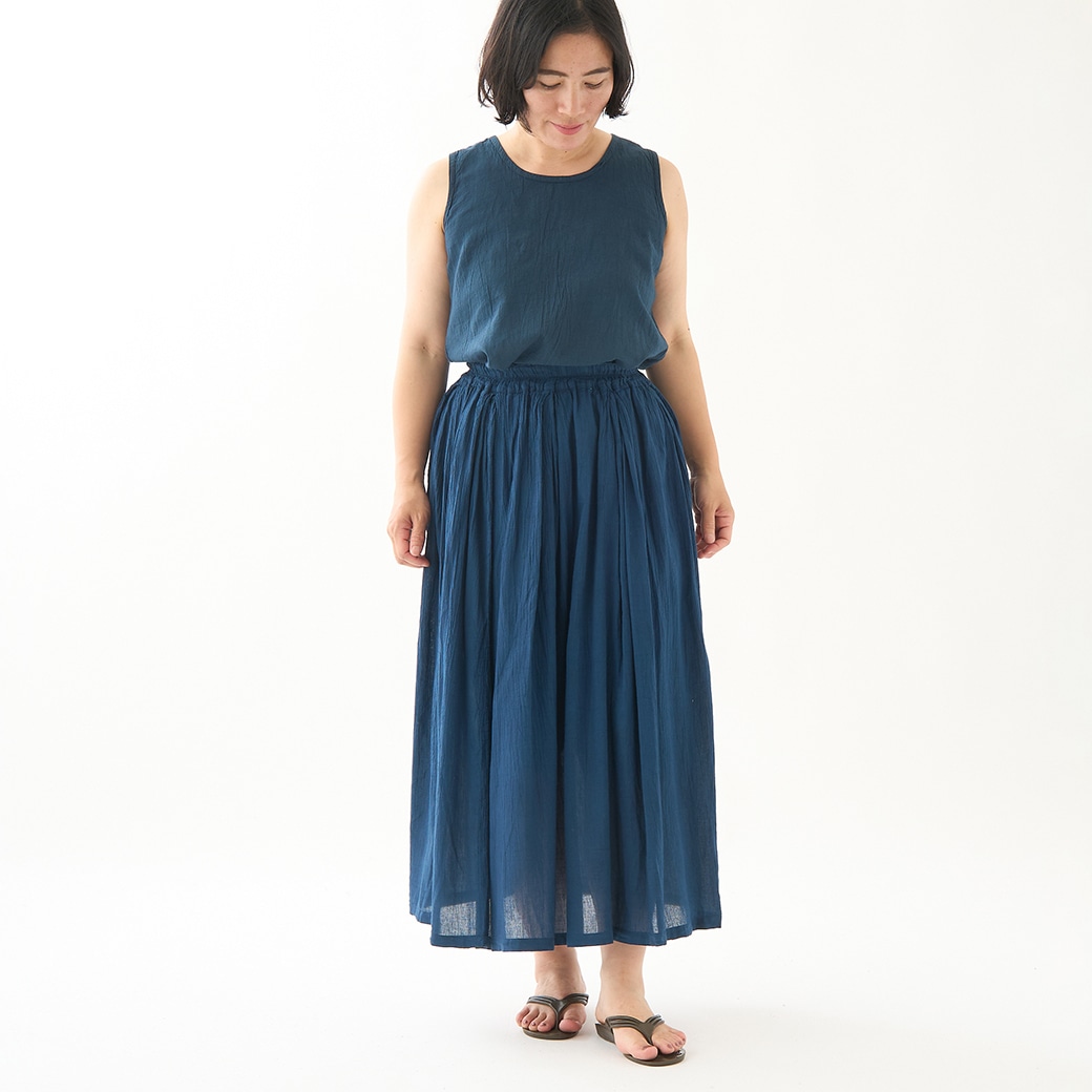 GAIAネットヂェン先生の日常着 スカート 【薄地】 紺 F(フリー