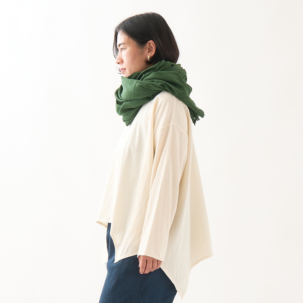 GAIAネットヂェン先生の日常着 ストール 太/ 深緑(フリー 深緑
