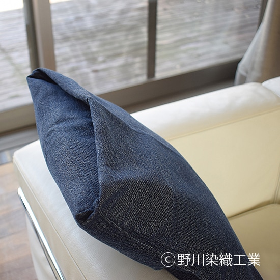 GAIAネット野川染織 藍染めピローケース 夢安那（ゆめあんな） 約45