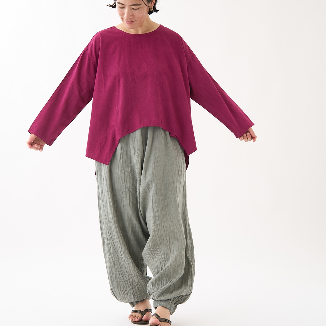 ヂェン先生の日常着 ヂェン先生の日常着｜ワイドパンツ / イエロー- ファッション - パンツ