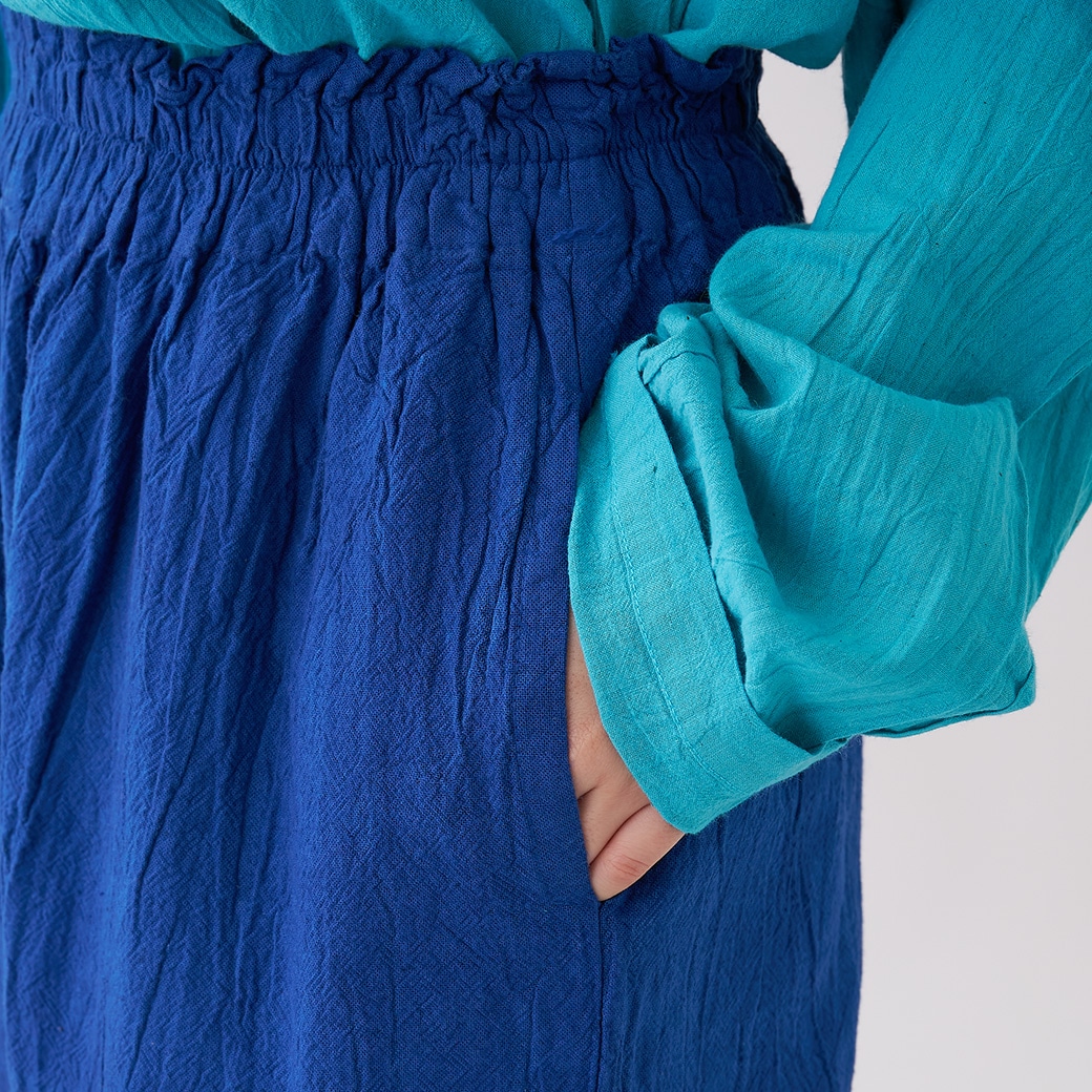 ヂェン先生の日常着　バルーンパンツ　太　S GAIAネットヂェン先生の日常着 バルーンパンツ 太【薄地】 赤紫