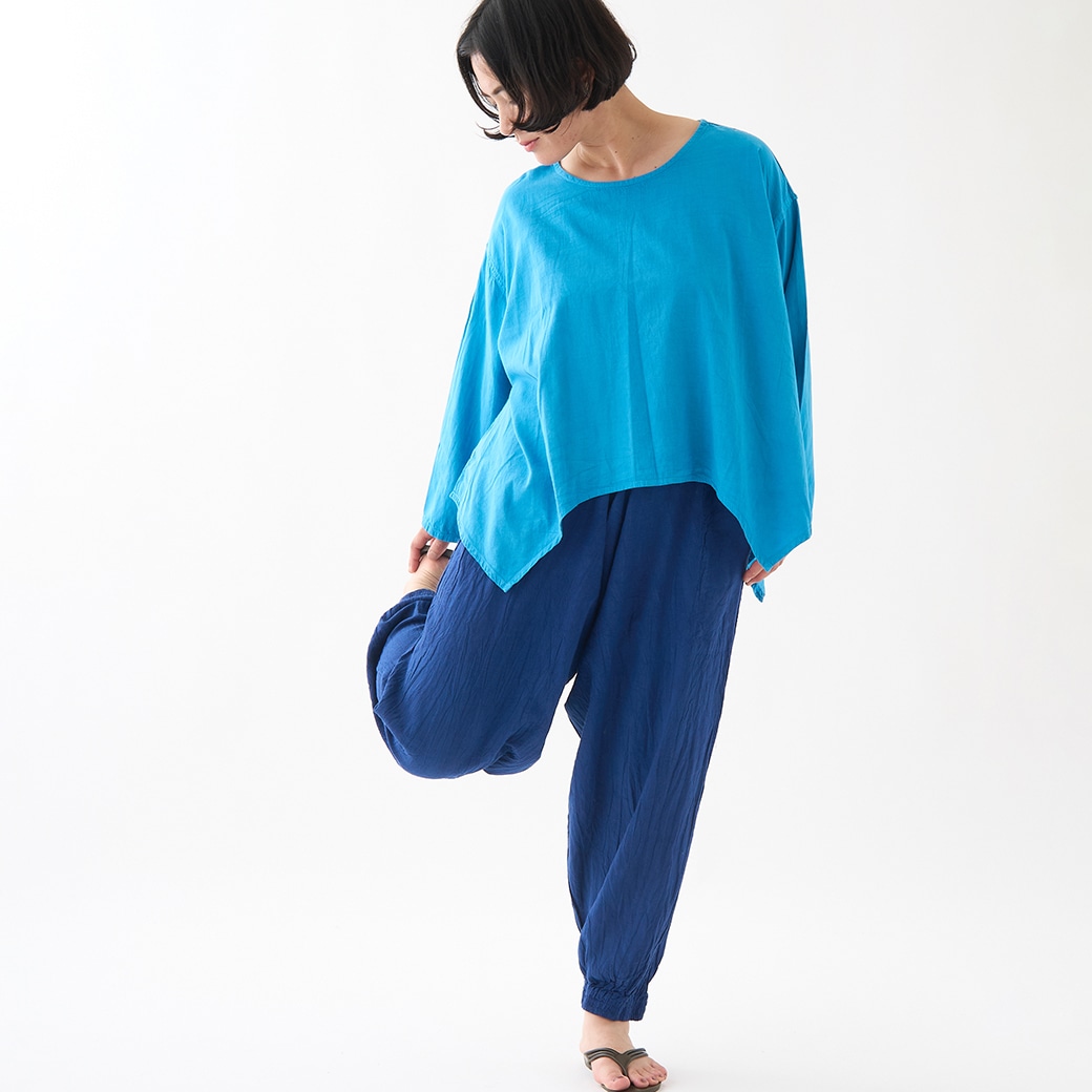 ヂェン先生の日常着　太極拳パンツ　　　　　　　　　Sサイズ　淡いピンク GAIAネットヂェン先生の日常着 太極拳パンツ 【薄地