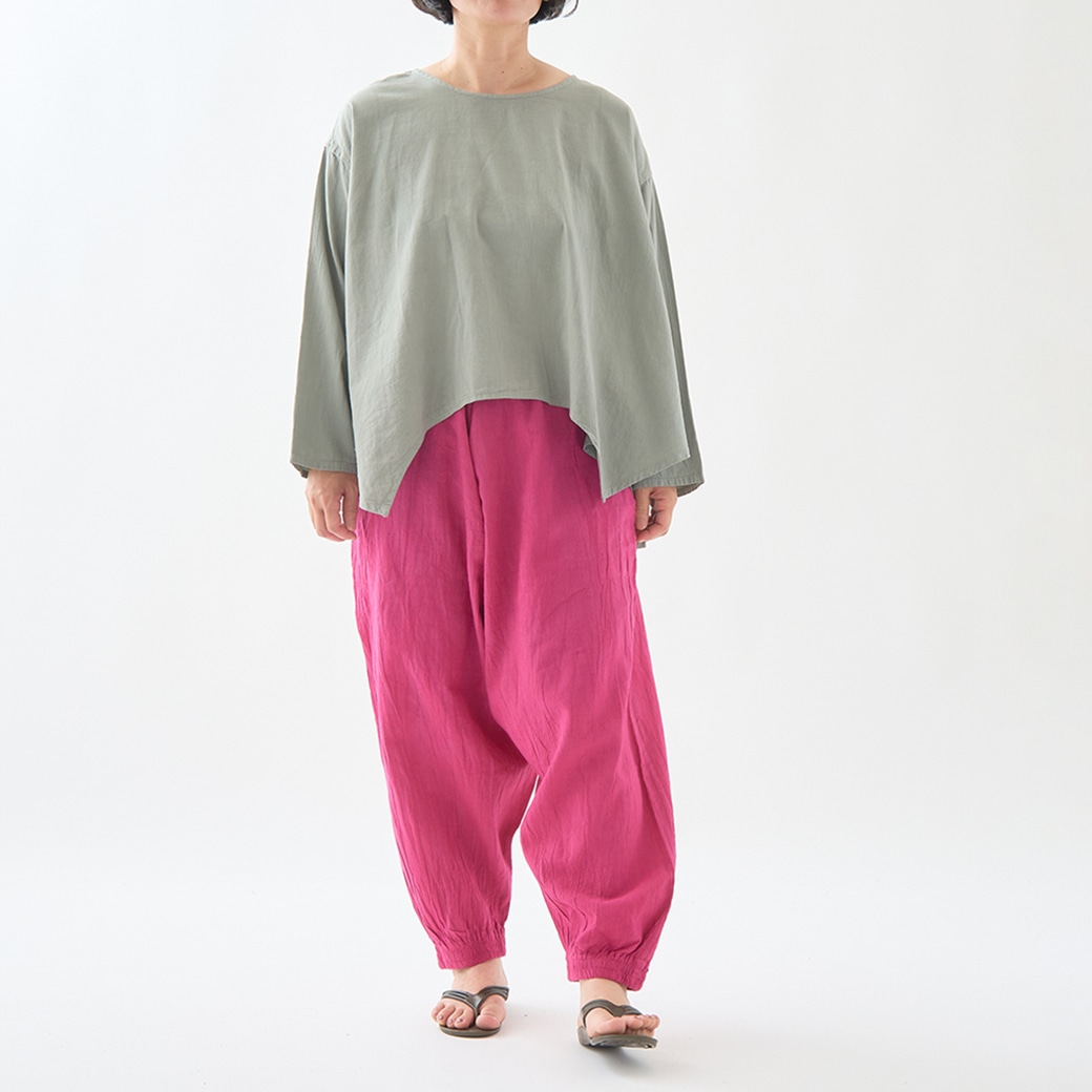 487☆cheza様リクエスト分☆ペグパンツ☆総丈90cm GAIAネットヂェン先生の日常着 太極拳パンツ 【薄地】 ショッキング