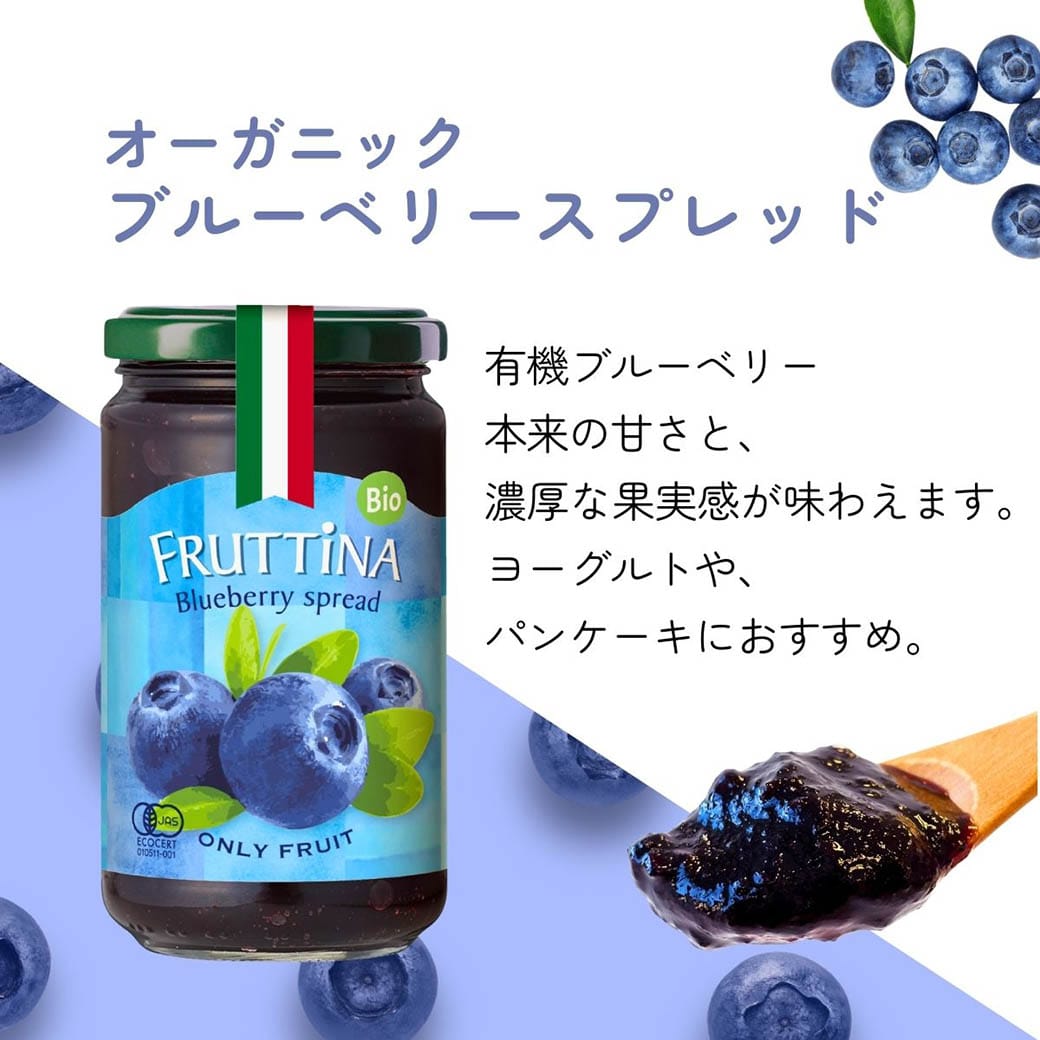 GAIAネット[※]ミトク フルッティーナ ブルーベリースプレッド 220g