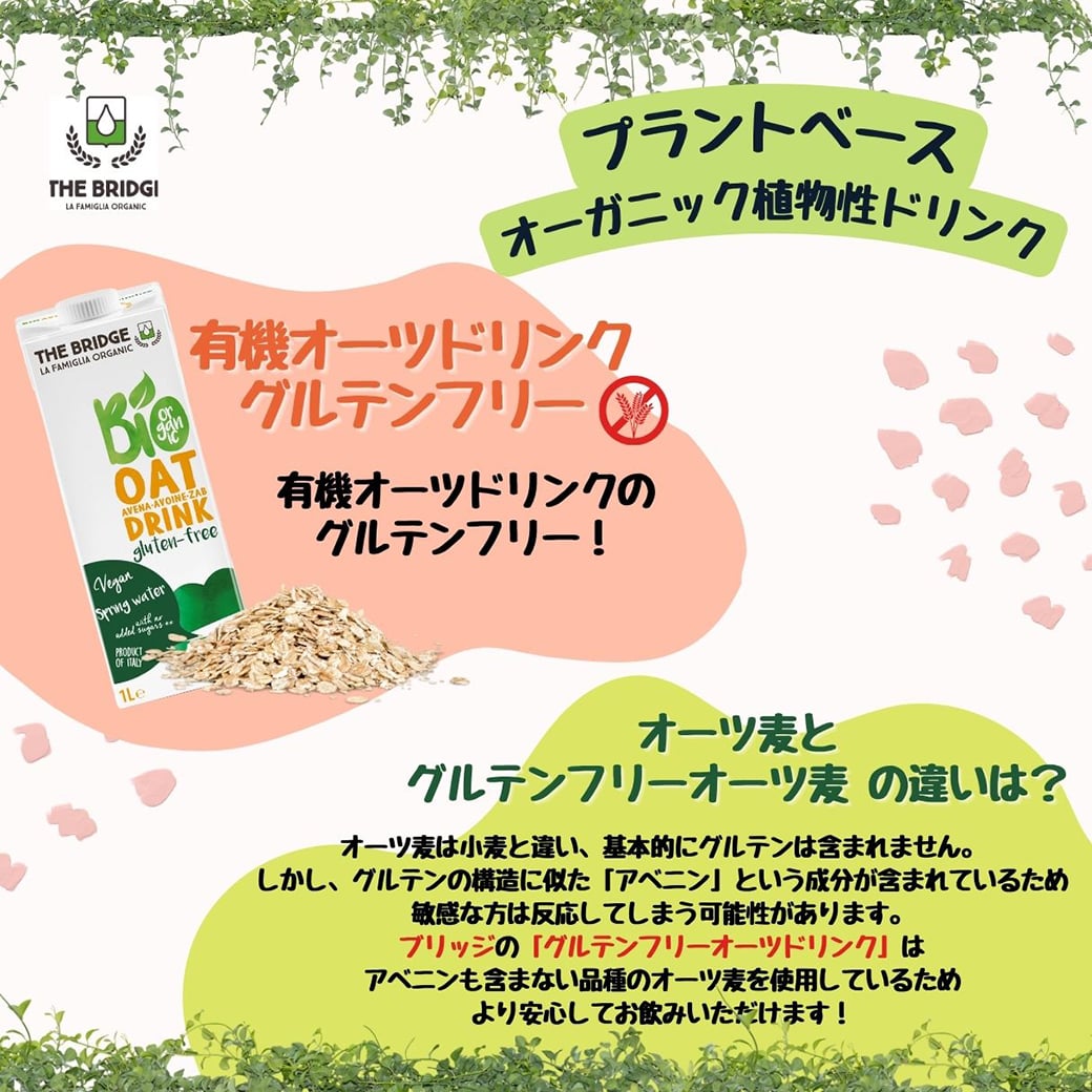GAIAネット[※]ミトク ブリッジ オーツドリンク グルテンフリー 1000ml