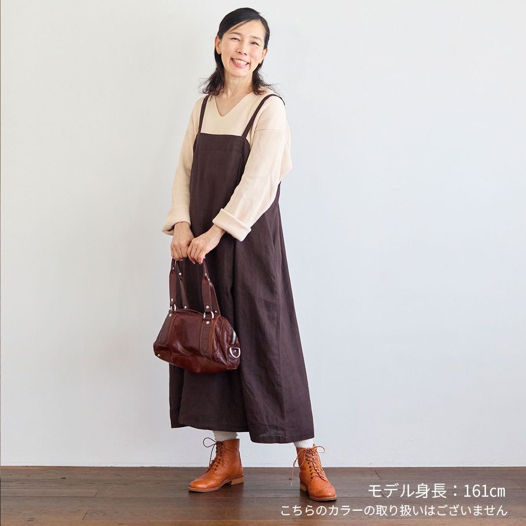 gunnies gunnesax エプロンワンピース GAIAネット【取寄・火曜】 fog linen work サルマ エプロンワンピース