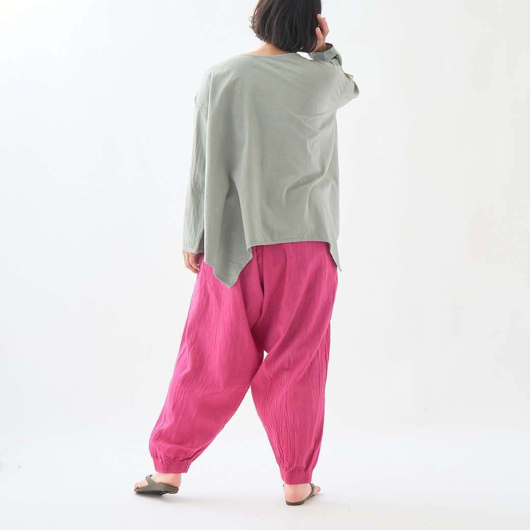 ヂェン先生の日常着　太極拳パンツ　　　　　　　　　Sサイズ　淡いピンク GAIAネットヂェン先生の日常着 太極拳パンツ 【薄地