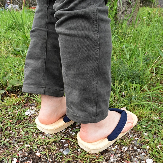 GAIAネット軽部草履 ラフィア草履 男性用 おとなL(25-26.5cm)(L