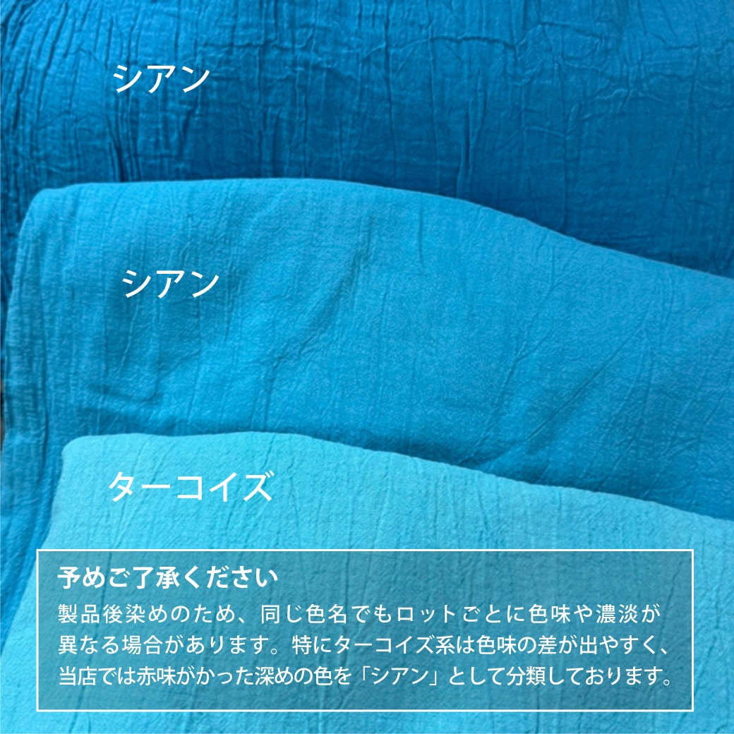 GAIAネットヂェン先生の日常着 半袖ショート F シアン(フリー シアン