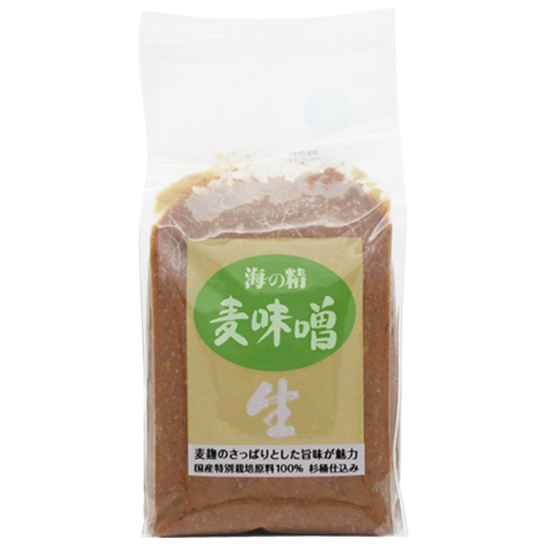 [※]【10月〜4月常温】海の精 麦味噌（国産特別栽培原料） 1kg