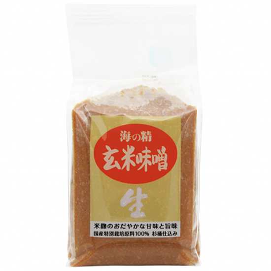 [※]【10月〜4月常温】海の精　玄米味噌（国産特別栽培原料） 1kg
