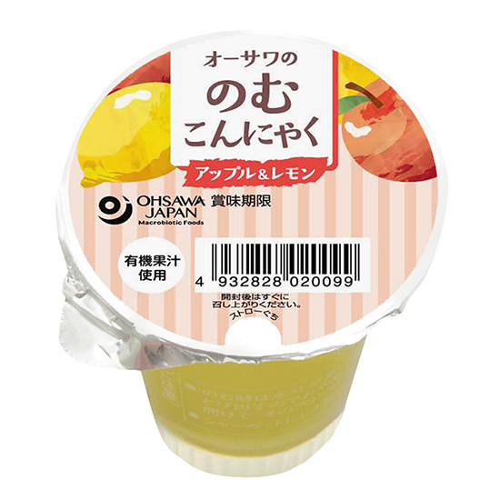 [※]オーサワののむこんにゃく アップル&レモン 125g