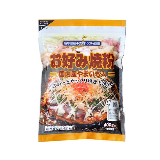 GAIAネット[※]オーサワ 桜井 お好み焼き粉 400g: 粉/酵母