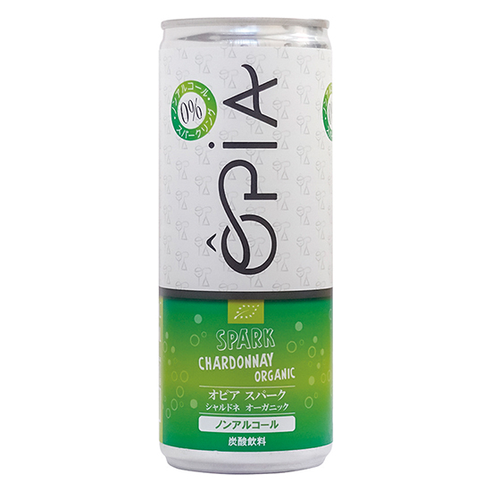 [※]オーサワ OPIA シャルドネスパークリング　オーガニックノンアルコール（ワインテイスト）缶250ml