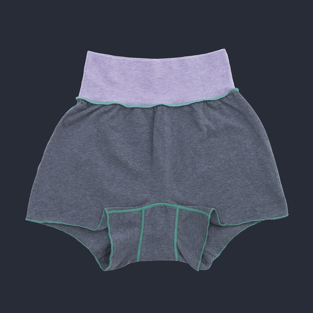 【取寄・火曜】JUBAN DO ONI (ジュバンドーニ) サニタリーモパンツ ネイビー×グリーン L