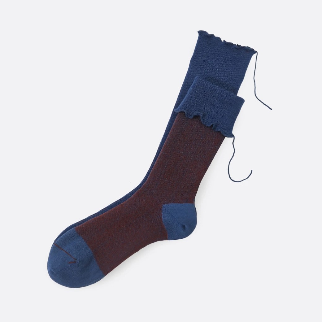 【取寄・火曜】 サリゲナク Too Medical ( wahable wool ) ソックス リンドウ 22-25cm