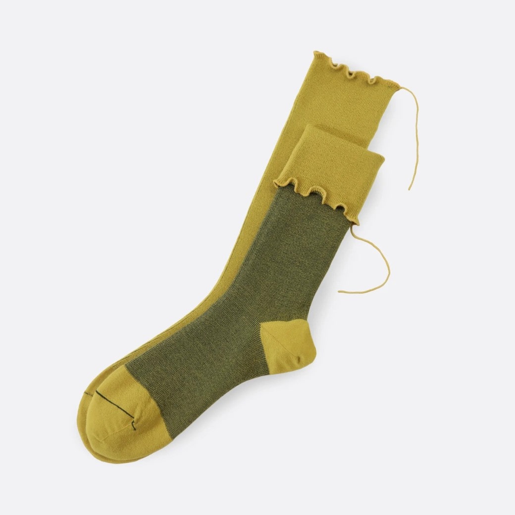 【取寄・火曜】 サリゲナク Too Medical ( wahable wool ) ソックス イチョウ 22-25cm