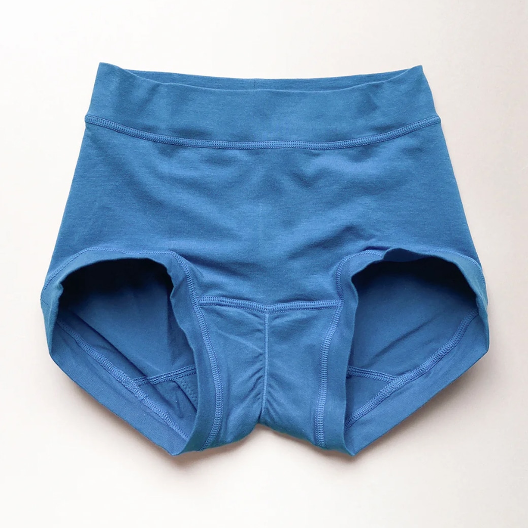 【取寄・火曜】 SISIFILLE(シシフィーユ) PERIOD SHORTS BOX 生理用ショーツ ボクサー BLUE DEW M