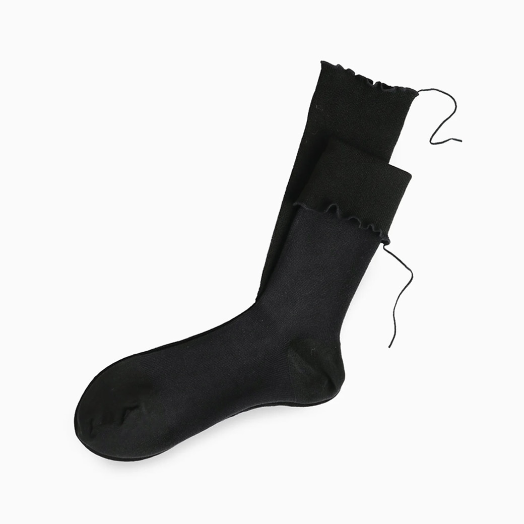【取寄・火曜】 サリゲナク Too Medical ( high twist cotton ) ソックス クロユリ 23-27cm