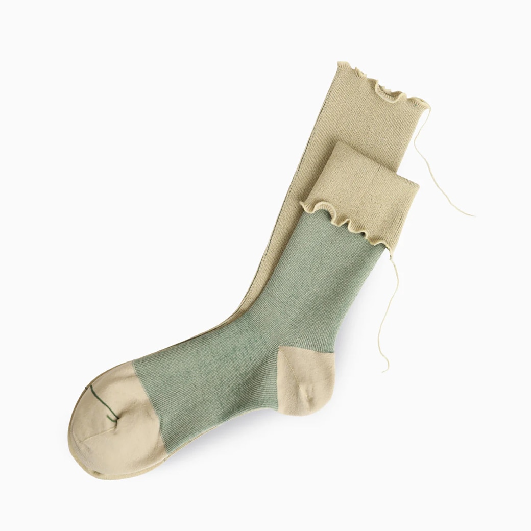 【取寄・火曜】 サリゲナク Too Medical ( high twist cotton ) ソックス ススキ 23-27cm
