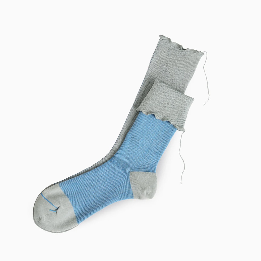 【取寄・火曜】 サリゲナク Too Medical ( high twist cotton ) ソックス ネモフィラ 23-27cm