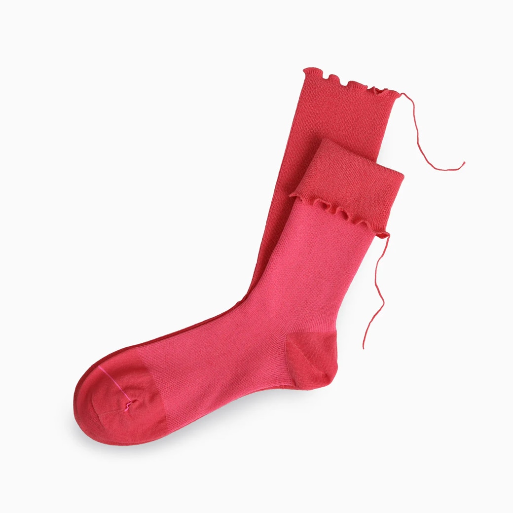 【取寄・火曜】 サリゲナク Too Medical ( high twist cotton ) ソックス ツツジ 23-27cm