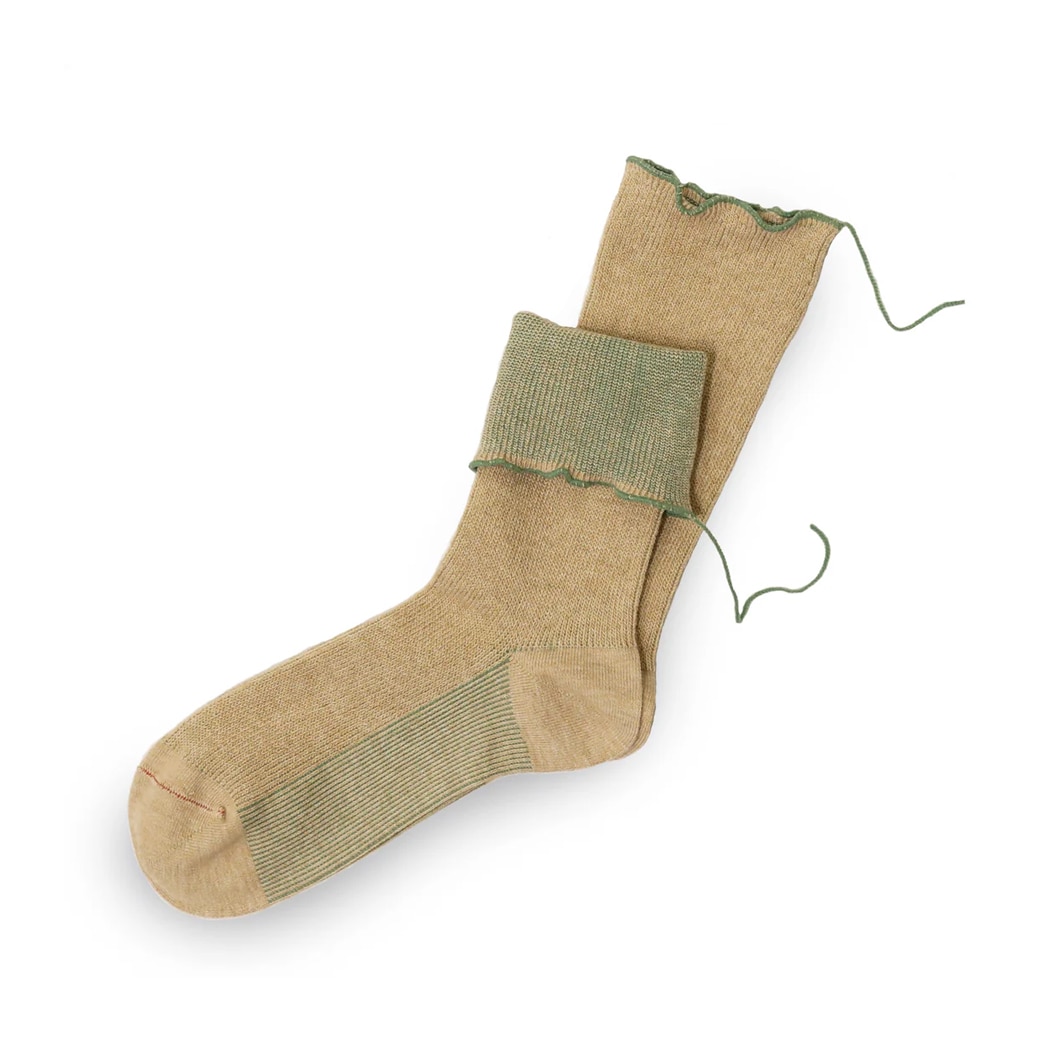 【取寄・火曜】 サリゲナク Too Medical ( Organic cotton ) ソックス ススキ 23-27cm