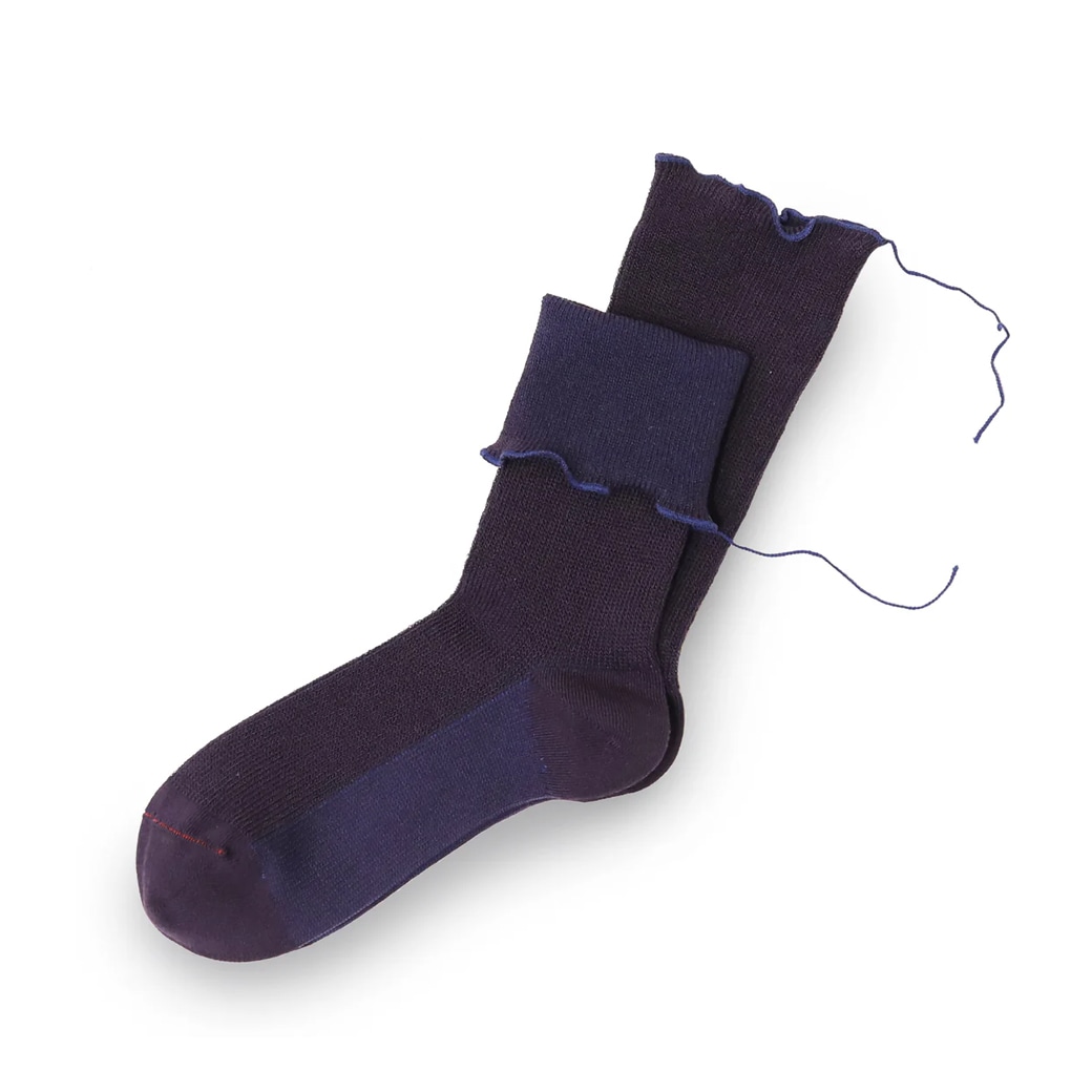 【取寄・火曜】 サリゲナク Too Medical ( Organic cotton ) ソックス リンドウ 23-27cm