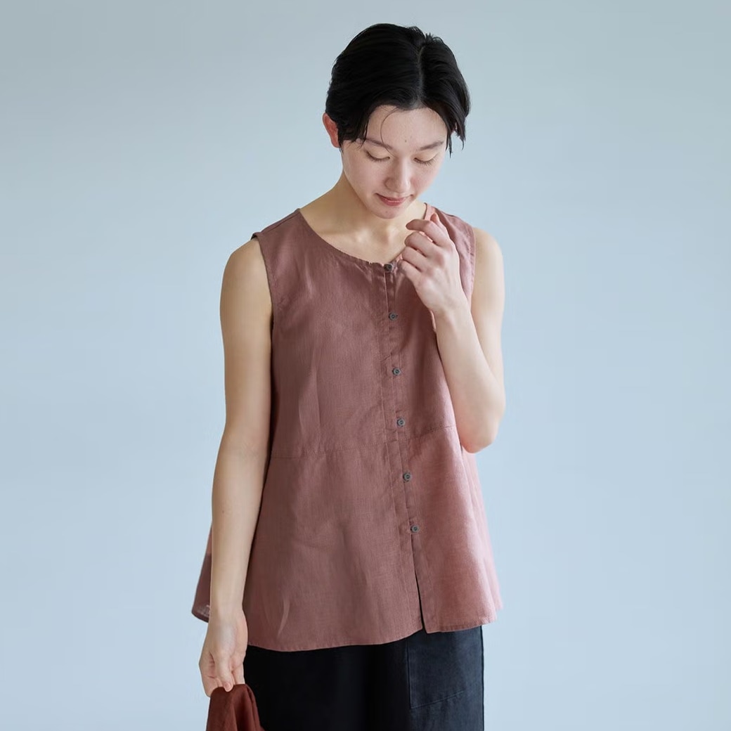 �y���E�Ηj�z fog linen work �m�G�� �g�b�v ���l�� �m�[�X���[�u�u���E�X �u���b�N