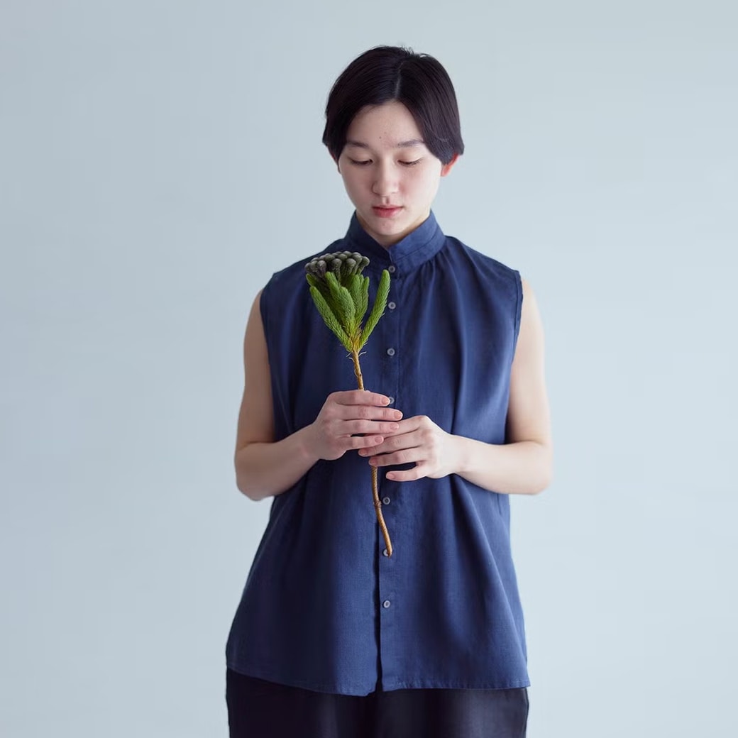 �y���E�Ηj�z fog linen work �P�C�e�B�[ �g�b�v ���l�� �m�[�X���[�u�V���c �A���h�A�[�Y (�l�C�r�[)