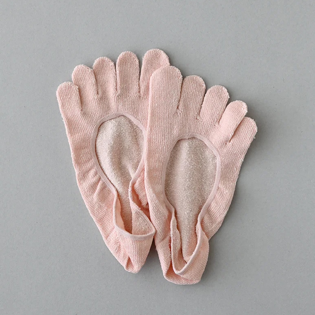 �y���E�Ηj�z Gluck und Gute(�O�����b�N���g�O�[�e) �ܖ{�w�u���̔����v���Ɩȁ@No-show toe socks (�t�b�g�J�o�[) �s�[�`�X�J�b�V�� 23-25cm