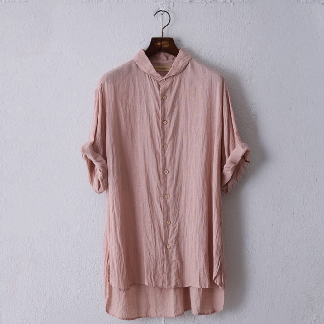 �y���E�Ηj�z suzuki takayuki dhoti ���E���h�J���[ �V���c round-collar shirt classic rose 00size