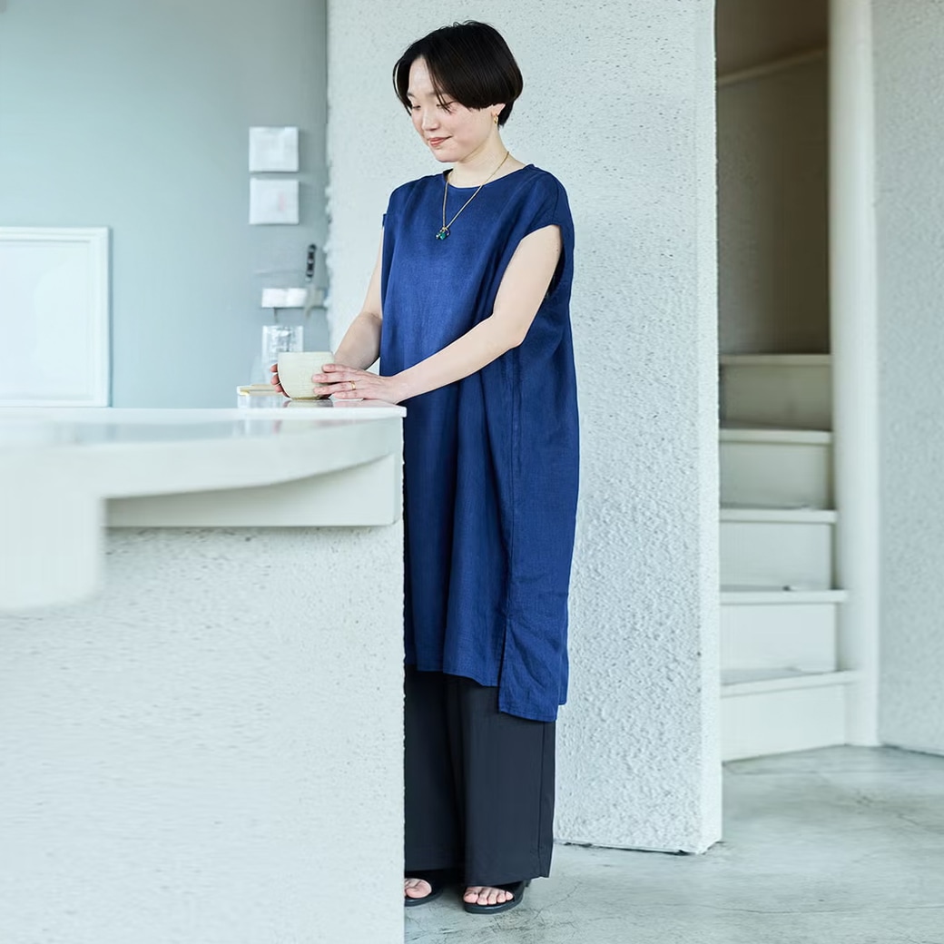 �y���E�Ηj�z fog linen work �^���A �`���j�b�N �u���[�C���f�B�S