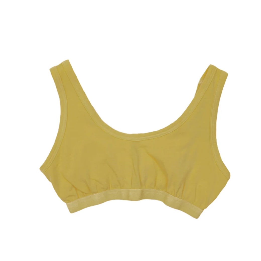 【取寄・火曜】MILFOIL オーガニックコットン ストレッチ スポーツブラ マスタード 2(M)
