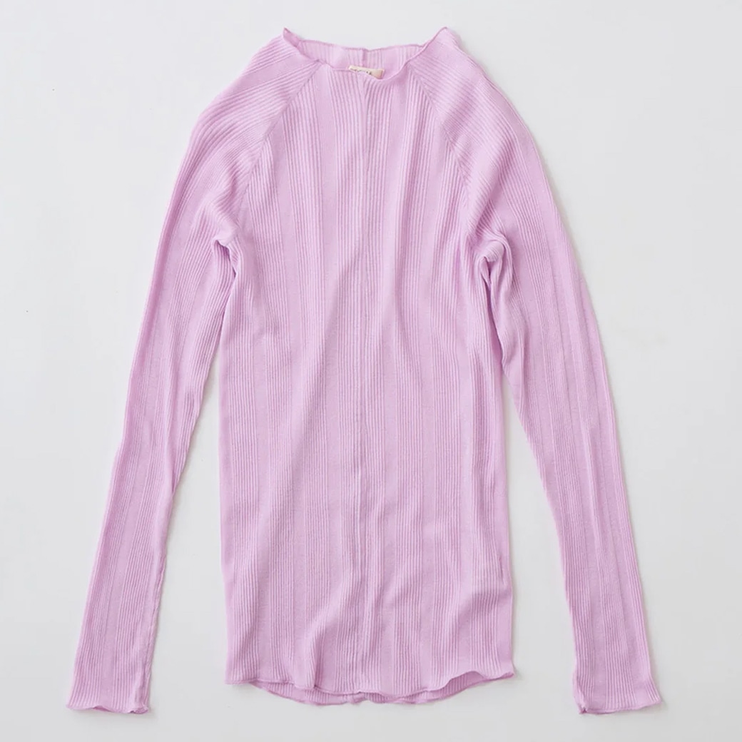【取寄・火曜】 SISIFILLE(シシフィーユ) LONG SLEEVE TEE 長袖Tシャツ オーキッド フリーサイズ