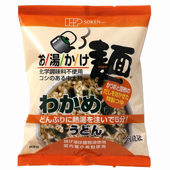 GAIAネット[※]創健社 お湯かけ麺 植物素材 カレーうどん 81g