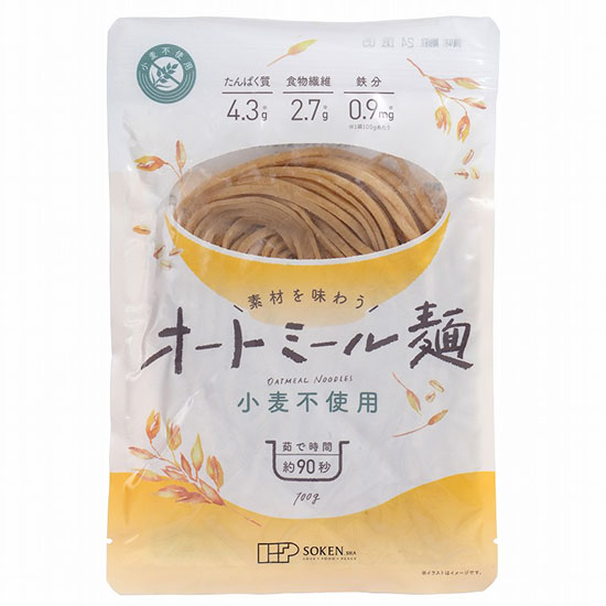 [※]創健社　素材を味わうオートミール麺 100g / 140183