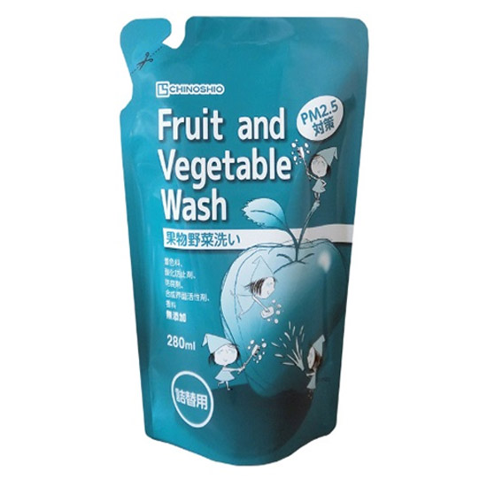地の塩　Fruit and Vegetable Wash (果物野菜洗い) 詰替用280ml